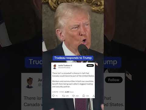 Justin Trudeau BRUTALLY responds to Trump
