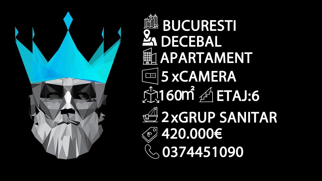 Tur video Decebal | 5 Camere | Duplex | Parcare Subterana | Terasa | Metrou in Proximitate