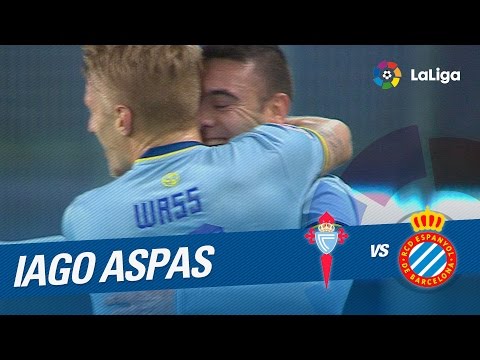 Golazo de Iago Aspas (1-0) Celta de Vigo vs RCD Espanyol