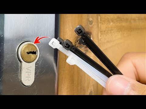 Billions Don’t Know This! Emergency Trick to Open a Lock Without a Key Using Cable Ties