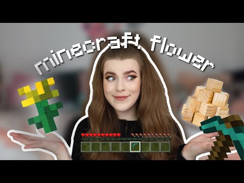 Making a GIANT MINECRAFT FLOWER in real life!