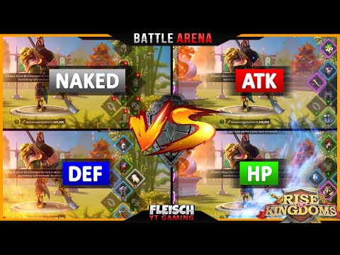 BattleArena: Guan Alex - ATK / DEF / HP - GuanAlex-vs-AttilaTakeda - Rise of Kingdoms ROK Fleisch