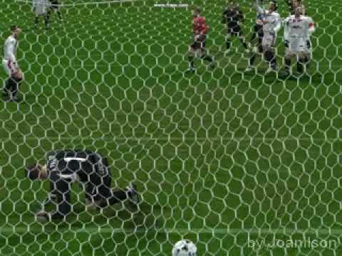 Gol de falta de Del Horno no Winning Eleven (PES6)