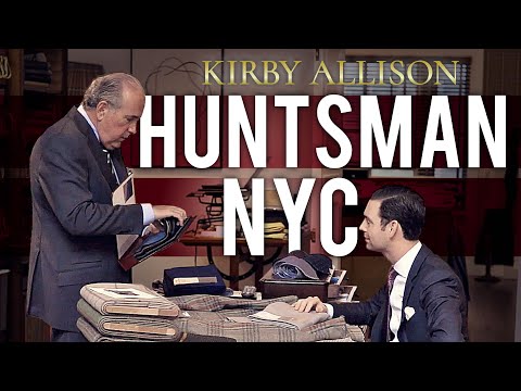 Huntsman & Sons In New York City Savile Row Bespoke Suit Fitting | Kirby Allison