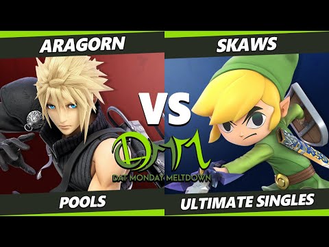 DAT Monday Meltdown 223 - Aragorn (Cloud) Vs. Skaws (Toon Link) SSBU Ultimate Tournament