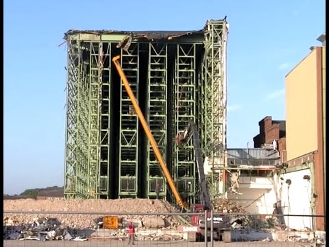 Das Hochregallager der Margarine UNION in Kleve.  Aufbau - Betrieb  - Abbruch
