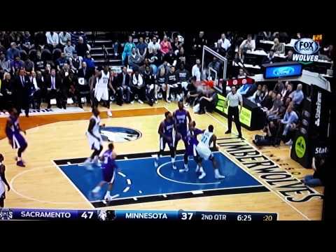 Gorgui Dieng schools Demarcus Cousins.