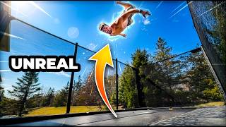 I Got The Most INSANE Backyard Trampoline  - Feels Like Flying - Acon X Assembly & Review