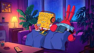 【End of the Shift】Coming home to Sleep 🏠 ~ Rainy SpongeBob Lofi for Night Owls 🦉