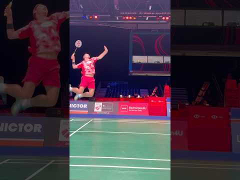 Powerfull Badminton Smash by Viktor Axelsen at Victor Denmark Open 2024 #badminton #smash #bwf