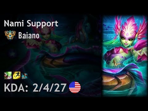 Nami Support vs Bard - Baiano - NA Challenger Patch 7.17