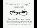 Lisa Loeb Interview Excerpt from Purple Tape