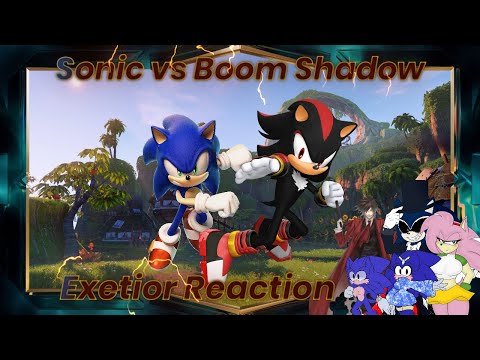 Exetior Reacts Sonic vs Boom Shadow in vrchat (ft.Family)