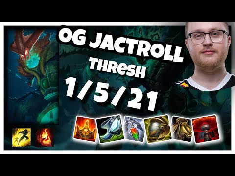 OG Jactroll Thresh SUPPORT (1/5/21) vs Blitzcrank Gameplay Replay - Patch 10.22
