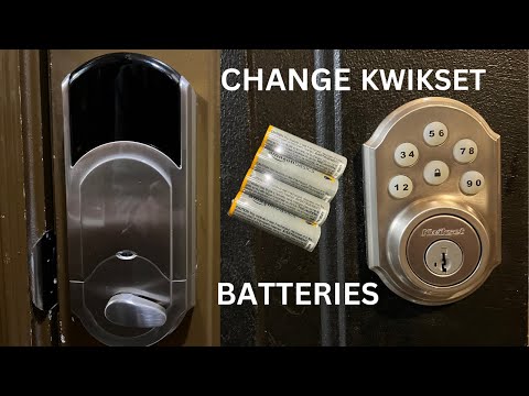 How To Change Battery Kwikset Electronic Deadbolt Lock ...