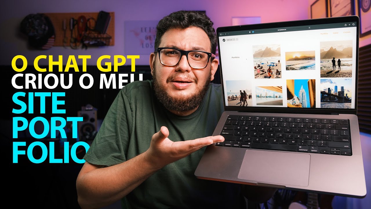 🔴 Pedi para o CHAT GPT criar UM SITE pra eu mostrar minhas fotos!!!