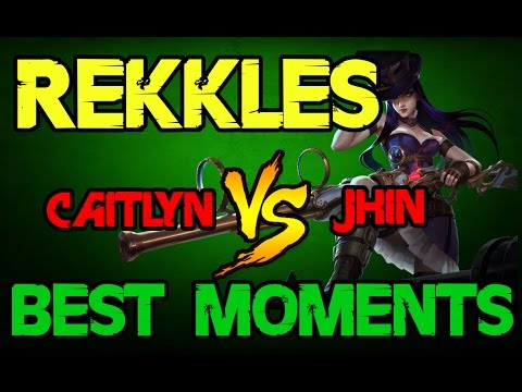 Fnatic Rekkles as Caitlyn vs Jhin ADC | BEST MOMENTS