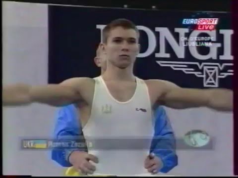 Roman ZOZULYA (UKR) rings - 2004 Europeans Ljubljana Team