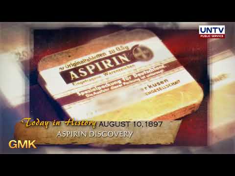 Aspirin was discovered in 1897 | Today in History