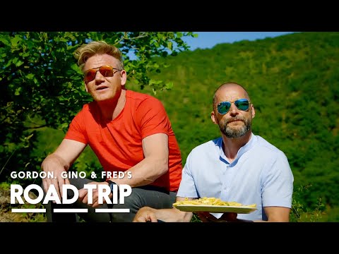 Gordon Ramsay Tries Cooking On The Road | Gordon, Gino and Fred: Road Trip
