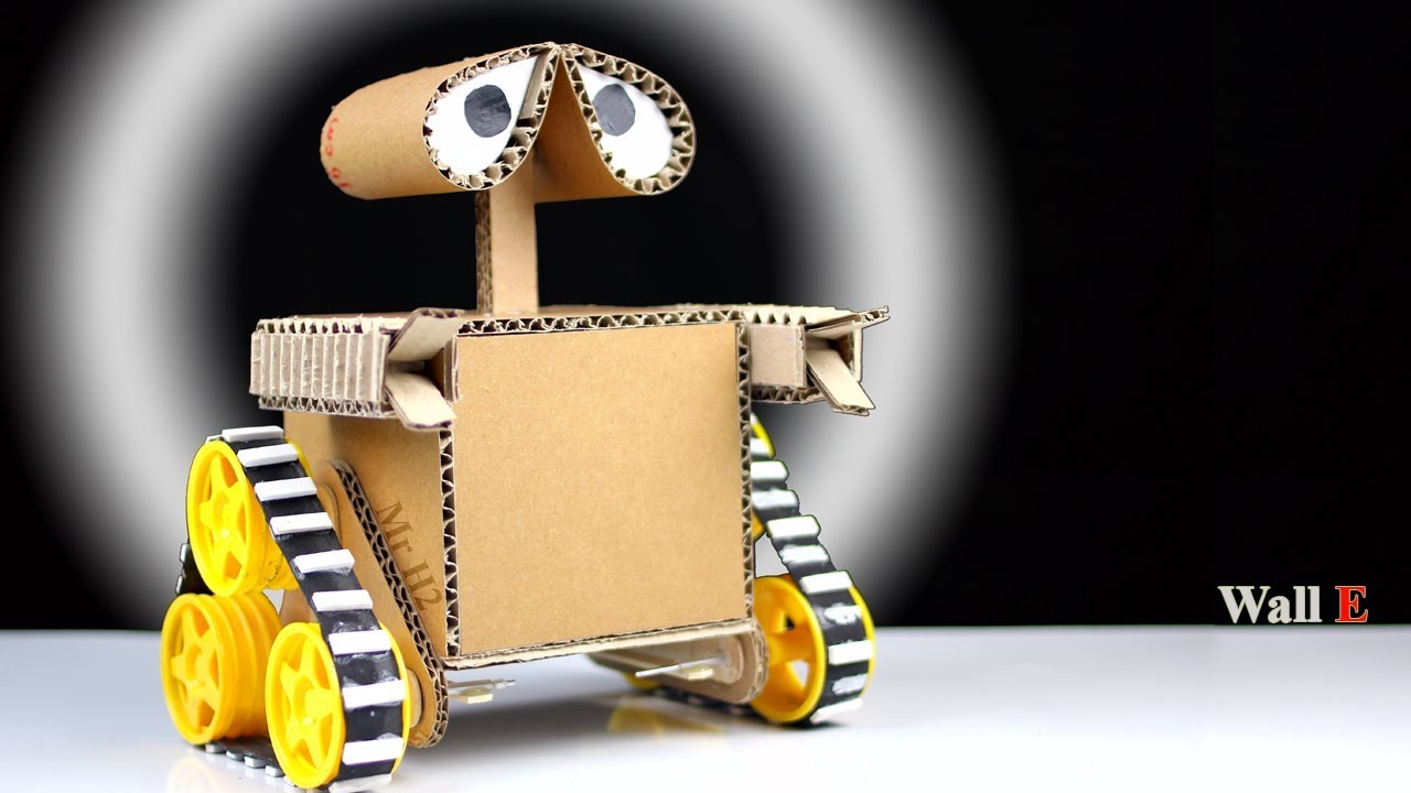 How to Make a robot at home from Cardboard - DIY Wall E Robot - Mr H2