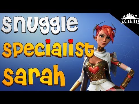FORTNITE - Snuggle Specialist Sarah Perks and Gameplay (Ninja With Angel Wings) Video