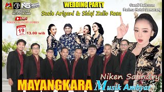 Download lagu MAYANGKARA MUSIC NIKEN SALINDRY || WEDDING PARTY SUCIE & SIDQI DI Padma Hotel Semarang 19 DES 2025 mp3