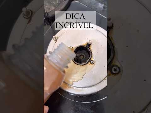 Como limpar FOGÃO muito sujo FACILMENTE com mistura potente e segura
