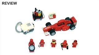 preview picture of video 'LEGO Racers - Ferrari F1 Fuel Stop - Review - Set: 8673'