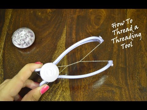 How To Insert Thread In Eyebrow Threading Tool | Slique Hair Threading System | Beauty Express