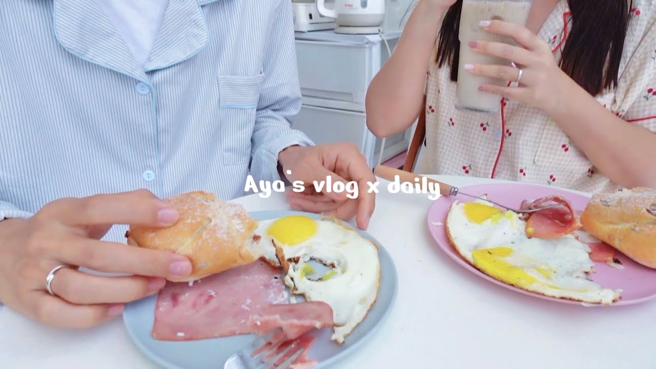 vlog#80｜7月日常、漢堡排、煎蛋🍳、咖啡廳