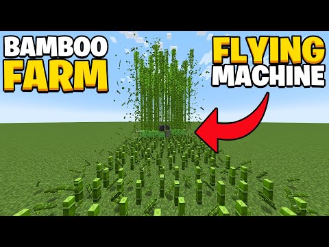 Bamboo Farm Flying Machine for Minecraft 1.20.5