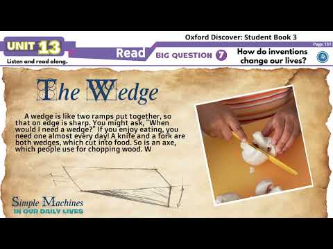 Oxford Discover 3   Unit 13   Read along   Simple Machines in our daily lives 2