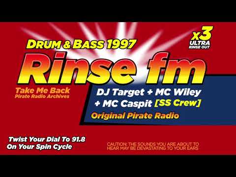 DJ Target + MC Wiley + MC Caspit (SS Crew) | Drum & Bass Classics 1997 | Rinse FM 91.8 Pirate Radio