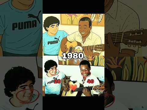 Pele plays guitar for Maradona 😘🥺