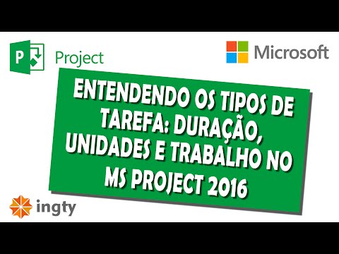 Entendendo os tipos de tarefa: Duração, Unidades e Trabalho no Microsoft Project 2016