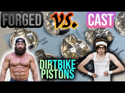 Which Piston Should You Be Using In Your Dirt Bike ? Lets Look At Forged Pistons Vs. Cast Pistons !