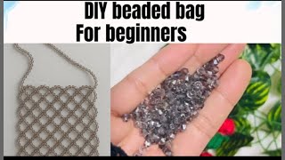 diy beaded bag tutorial for beginners 