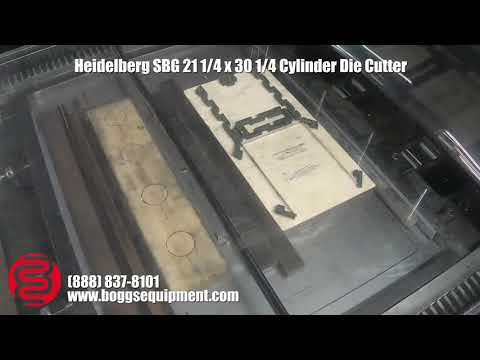 Heidelberg SBG 21 1/4 x 30 1/4 Cylinder Die Cutter