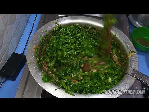 Spinach & Beef, the Kenyan way. A Typical Kenyan Meal