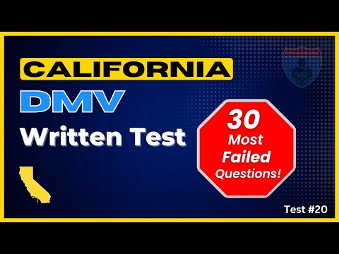DMV California Permit Test 2025 – 30 Questions You MUST Know