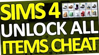 Sims 4 - How to unlock all locked career items (Cheat for Build Mode)