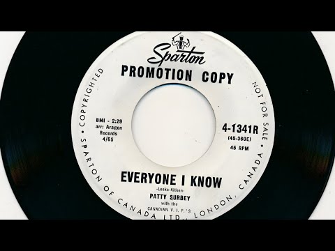 Patty Surbey & The Canadian V.I.P.S - Everyone I Know (1965)