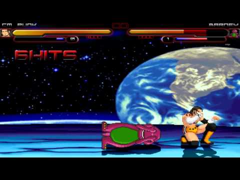 TheMattalocalypse Random Mugen Battle - 023 - CM Punk VS. Barney