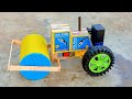 How To Make A Matchbox Road Roller At Home DC Motor Road Roller DIY Contractions Vehicle