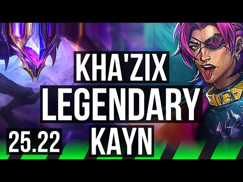 KHA'ZIX vs KAYN (JGL) | Legendary | EUNE Master | 25.22
