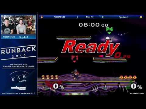 Runback Pools - MIOM|S2J (Captain Falcon) vs SpyderJ (Sheik)