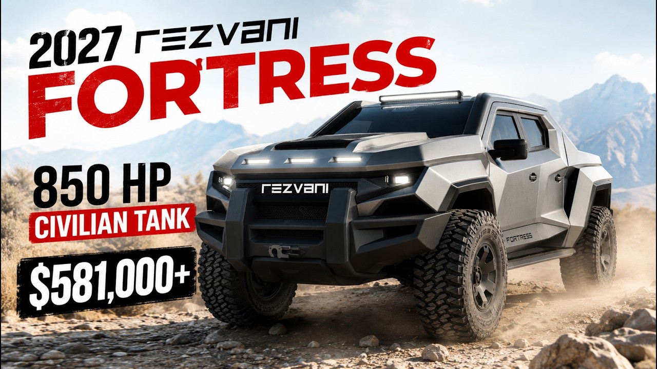 2027 Rezvani Fortress Is the Craziest Armored Truck Yet