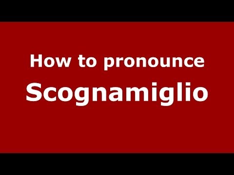 How to pronounce Scognamiglio (Italian/Italy) - PronounceNames.com