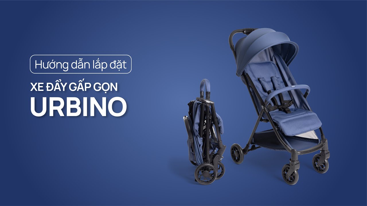 Xe đẩy gấp gọn Chicco Urbino - Màu xanh rừng thông